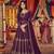 Wine georgette coading sequence embroidered work unstitched suit