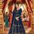 Navyblue georgette coading sequence embroidered work unstitched suit
