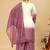 Mauve embroidered palazzo pants