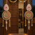shubh labh door hanging for home   handmade pearl & beaded decorative hanging decoration (pack of 2)