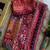 Multicolor silk blend saree with mirror work