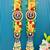 handmade artificial flower door hanging lotus design  handmade shubh labh entrance decoration (pack of 2) 