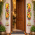 handmade artificial flower door hanging lotus design  handmade shubh labh entrance decoration (pack of 2) 