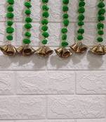 handmade wall door pom pom string golden beads decoration item for home  (pack of 4) 