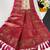 white color zari weaves and meenakari work in border having contrast pallu silk blend saree