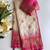 white color zari weaves and meenakari work in border having contrast pallu silk blend saree