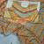 Premium Orange Silk Blend Saree With Real Mirror Work & Print