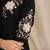 Women's black embroidered kurti with pant set