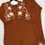 Women's brown embroidered kurti with pant set