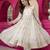 Women’s White Embroidered Anarkali Kurta Set With Dupatta & Pent