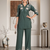 Women's teal embroidered kurti with pant set