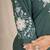 Women's teal embroidered kurti with pant set