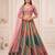 multicolor silk blend embroidered wedding lehenga choli
