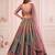 multicolor silk blend embroidered wedding lehenga choli