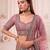 multicolor silk blend embroidered wedding lehenga choli