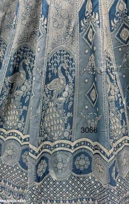 grey silk blend embroidered wedding lehenga choli 4