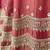 peach silk blend embroidered wedding lehenga choli