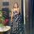 black georgette printed festival lehenga choli
