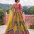 multicolor silk blend embroidered wedding lehenga choli