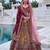 burgundy velvet embroidered bridal lehenga choli