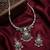 avratri special oxidised silver jewellery set   ethnic choker necklace & earrings