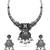 avratri special oxidised silver jewellery set   ethnic choker necklace & earrings