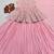 baby pink faux georgette embroidered wedding lehenga choli