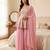 baby pink faux georgette embroidered wedding lehenga choli