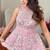 baby pink faux georgette embroidered wedding lehenga choli