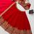 red silk blend embroidered wedding lehenga choli