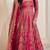 rani pink silk blend embroidered wedding lehenga choli