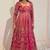 rani pink silk blend embroidered wedding lehenga choli