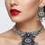 oxidised silver jewellery set wfor navratri garba   crystal studded choker set