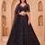 black net embroidered party lehenga choli