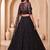 black net embroidered party lehenga choli