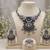 oxidised silver jewellery set wfor navratri garba   crystal studded choker set