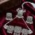 oxidized silver choker set dual tone tribal german silver necklace earrings navratri special jewellery set wedding