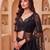 black net embroidered party lehenga choli