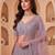 mauve net embroidered party lehenga choli