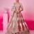 off white silk blend embroidered bridal lehenga choli