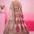 off white silk blend embroidered bridal lehenga choli