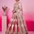 off white silk blend embroidered bridal lehenga choli