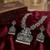 south indian temple jewelry set antique silver multicolor haram necklace jhumka earrings ethnic bridal wedding jewelry