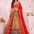 multicolor silk blend embroidered party lehenga choli