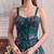 green organza printed festival lehenga choli