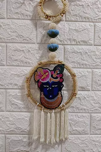 traditional decorative shrinath ji chudi latkan wall hanging  wall hanging for home decor (pack of 2)