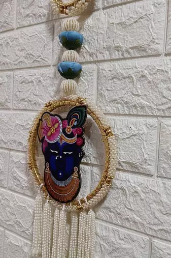 traditional decorative shrinath ji chudi latkan wall hanging  wall hanging for home decor (pack of 2)