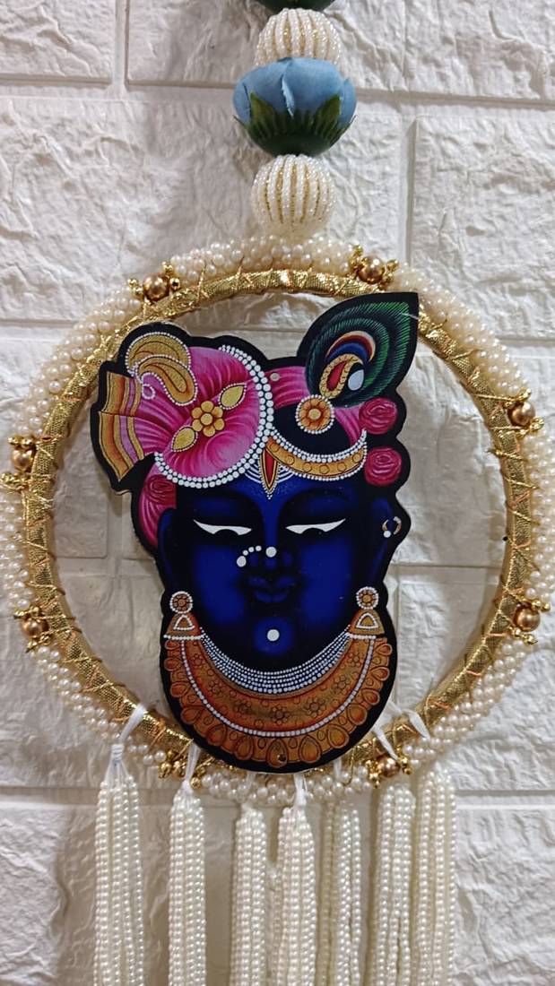 traditional decorative shrinath ji chudi latkan wall hanging  wall hanging for home decor (pack of 2)