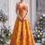 yellow organza printed festival lehenga choli