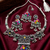 oxidised silver multicolor stone navratri jewellery set with maang tikka